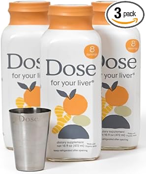 for Your Liver Cleanse Detox & Repair, Organic Milk Thistle Supplement with Turmeric, Dandelion, Ginger, and Orange, Promotes Optimal Liver Function,16oz Bottle, 3 Pack (3 Weeks Supply)