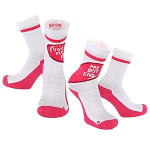 Chaussettes My Best Friend Kids – Pack 2 – Partagez avec votre meilleur ami,sœur ou mère – Chaussettes sans couture en coton biologique – 32-35 + 36-39 – Noir / Blanc / Rose. Bonne idée cadeau