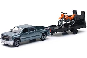 New Ray Toys 1:43 Scale Chevrolet Silverado Pick Up Perfect for Hauling Toys