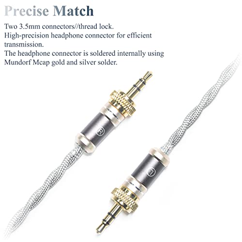 Cable de Auriculares de Plata 6N para Sony MDR-Z7 4.4mm miniatura 2