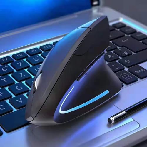 Ratón ergonómico vertical recargable con receptor inalámbrico integrado 3