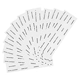HAPINARY 12 hojas Etiquetas Impermeables Transparentes para Botellas de Viaje Pegatinas Resistentes para Frascos de Cosméticos Adhesivas para Champú Acondicionador y de Unidades