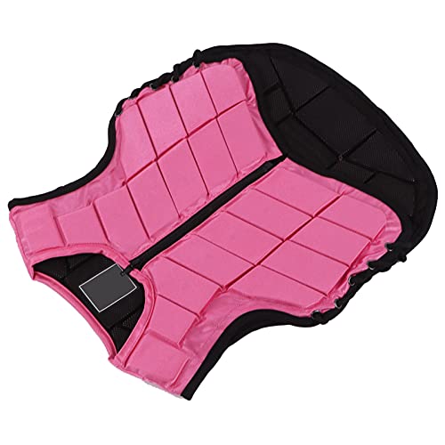 Nylon Kids Equestrian Vest, Safety Foam Padded Horse Riding Protective Gear Children's Equestrian Body Protector Pink(CM) - Image 3