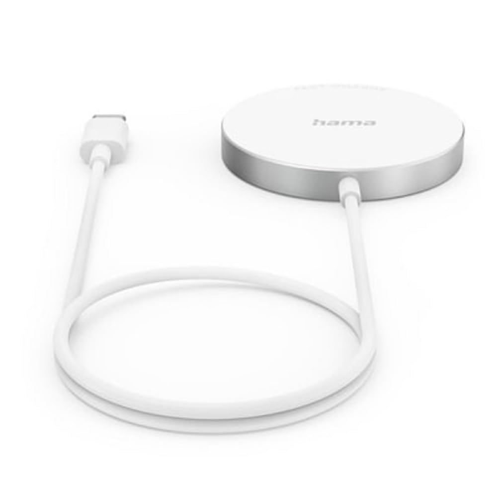 Hama Ładowarka akumulatorowa MagCharge FC15, 15 W, do Apple iPhone, biała
