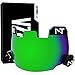 Nxtrnd VZR2 Visière de casque de football incurvée pour casques de football pour jeunes et adultes avec clips de visière, lot de décalcomanie et chiffon de nettoyage (vert)