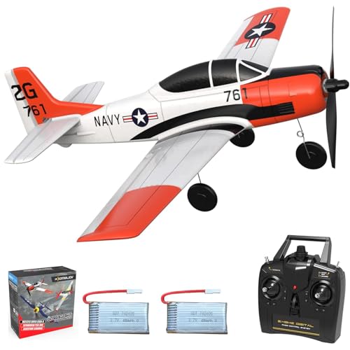 T-28 Trojan Remote Control Airplane, 4CH RC Airplane for Adults with Aileron, Easy Controlled RC Plane for Beginner(761-9 RTF)