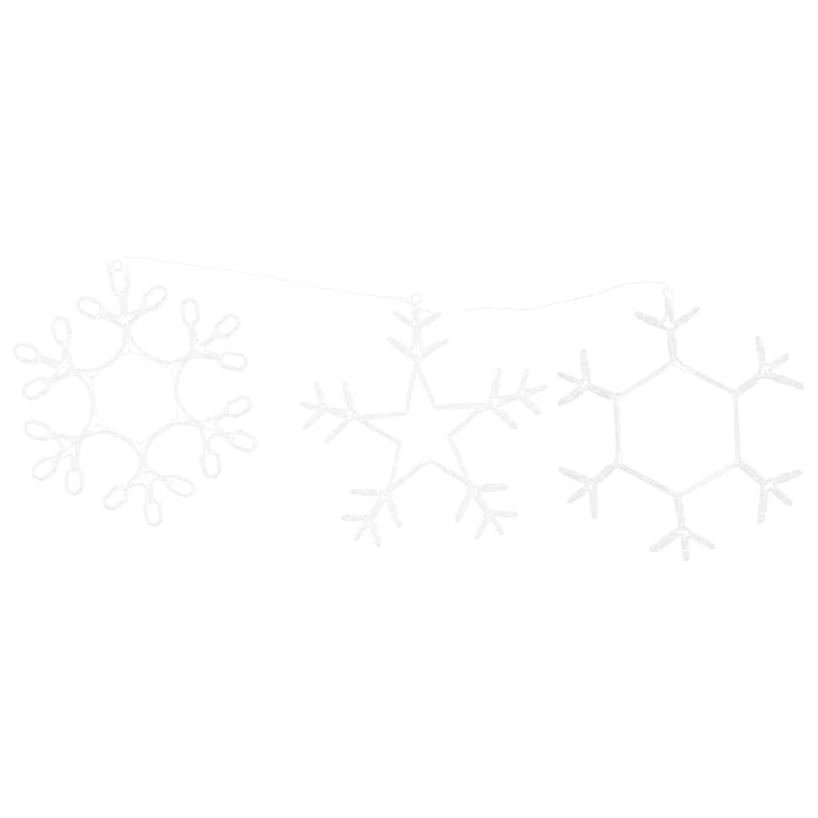 Gecheer Stella di Natale con Luci LED, Decorazione Illuminata per Casa 45x38 cm PVC, Stella Natalizia per Interni ed Esterni, Atmosfera Accogliente