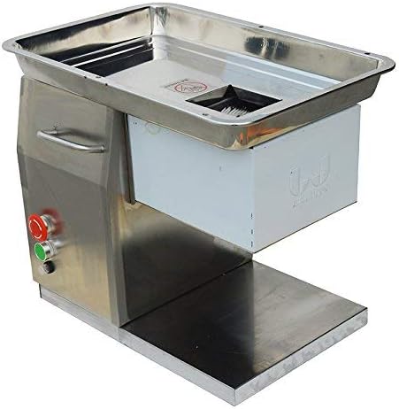 INTBUYING Commercial Meat Cutting Machine Meat Slicer QX 5mm Blade 250Kg/Hour Meat Cutter Slicer Grinder Electric Steak Pork Meat Cutter Slicer 110V