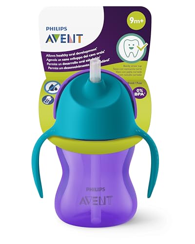 Philips Avent Sippy Cup for Toddlers & Babies, BPA Free, Purple & Blue (Model SCF796/02)