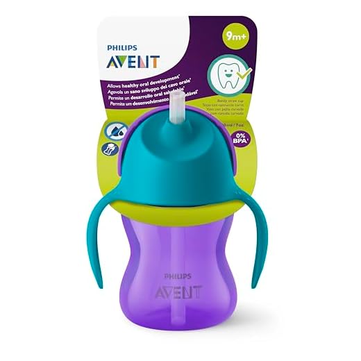 Philips AVENT SCF796/02 Strohhalmbecher, Silikon, violett