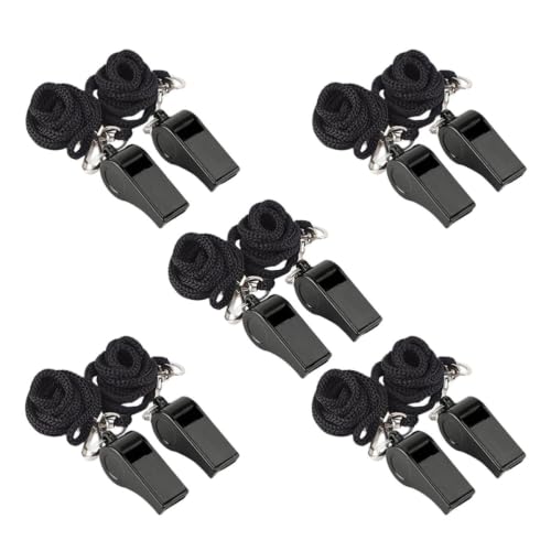 Silbatos plásticos para árbitros y entrenadores, pack 10 unidades miniatura 1