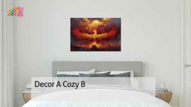 Amazon.com: YOUHONG Phoenix Bird Wall Decor - Animal Canvas Art