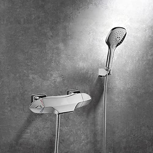 Mitigeur de douche thermostatique bain cascade chrome haute durabilité - 2