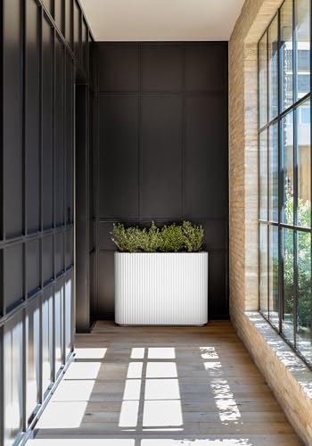 Image of Veradek Demi Series Span Planter - Tall and Wide Outdoor Planter with Shelf