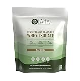 Taha Health & Nutrition Natural Unflavored Whey Protein Isolate, 30g Protein, 7.9g BCAAs, 4.3g Leucine | New Zealand Grass-Fed, Free-Range Dairy | Gluten & Soy Free, Keto, Kosher | 2LB, ~26 Servings