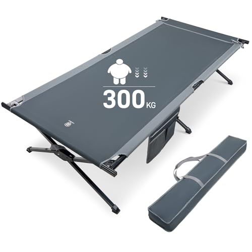 EVER ADVANCED Feldbett Klappbar 214cm x106cm 300KG Belastbar Klappbett XXL Groß & Breit Stabiles Campingbett für Camping Reisen Indoor Outdoor Strand und Garten