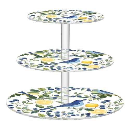 3 Tiers Cake Stand Round Cupcake Display Stand Acrylic Dessert