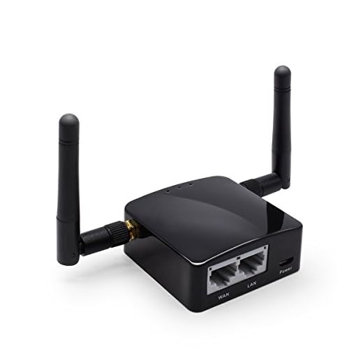 GL.iNet GL-AR300M Mini Travel Router with 2dbi external antenna, Wi-Fi Converter, OpenWrt Pre-installed, Repeater Bridge, 300Mbps High Performance, 128MB Nand flash, 128MB RAM, OpenVPN