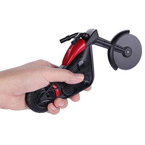 GARCENT Pizza Cutter Wheel, Unique Motorcycle Style Non-Stick Stainless Steel Motorbike Pizza Cutting Ultra Sharp Round Slicer with Display Stand