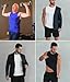 XINGCOOL Compression Shirt Men Slimming Body Shaper Vest Crewneck Workout Shirts Tummy Control Undershirts Black