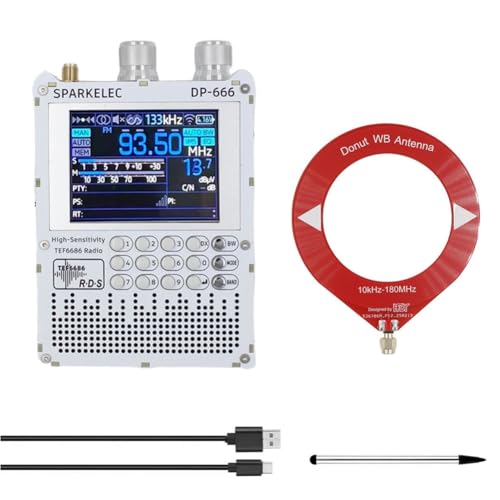 Radio TEF6686 DP-666 FM GO MO SO avec écran tactile IPS 2.8 pouces et antenne cadre