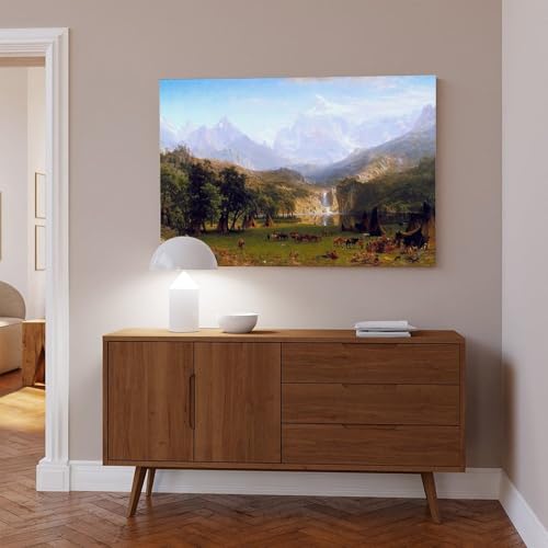 Toile montagnes Rocheuses Bierstadt pour la décoration de bureau - 6