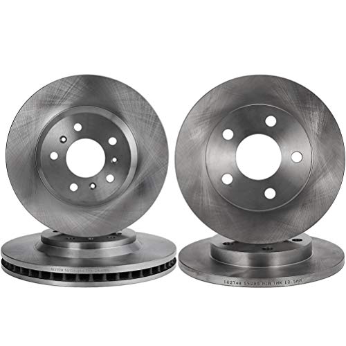 ECCPP 4pcs Front Rear Disc Brake Rotors Brake Rotor Set For 55126,55085