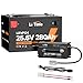 Litime 24V 280Ah LiFePO4 Battery with 29.2V 40A Charger, Low-Temp Protection, Built in 200A BMS, Max 7168Wh Energy & Up to 15000 Deep Cycles, Perfect for Solar System, Camping, Home Energy Storage