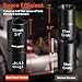 THINKWORK 1/2 Inch Drive Lug Nut Extractor Set, 5pcs Flip Wheel Lock Removal Kit, Double Ended Lug Nut Removal Tool for Stripped, Broken, Damaged, Rounded Bolts, Nuts and Fasteners