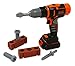 Smoby 360108 - Black + Decker mechanischer Akkuschrauber