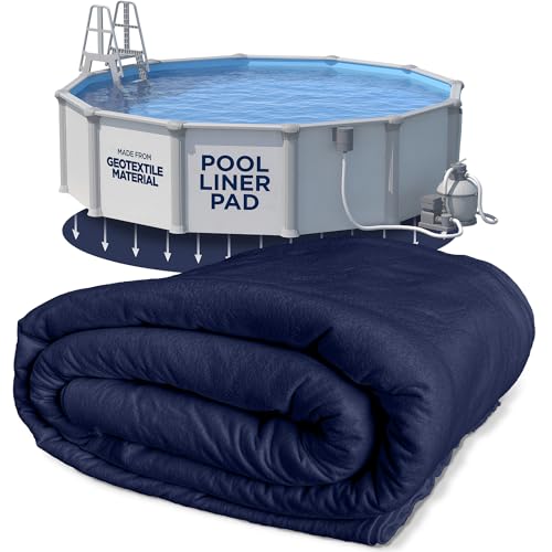 Shop Square 24-Foot Pool Liner Pad for Above Ground Pools - Under Padding Above Ground Pad Puncture Protection Extend Liner Life Durable Geotextile Material