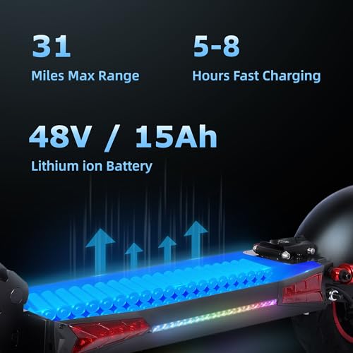 10″ Offroad Electric Scooters with Seat,800W Motor 28 Miles