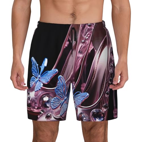 Short de bain floral rose homme maillot de bain été léger