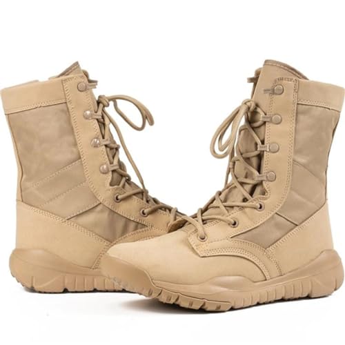 Men Women Army Boots Military Tactical Airsoft Paintball Boots Side Zipper Desert Combat Ankle Boots black 44 - Image 3