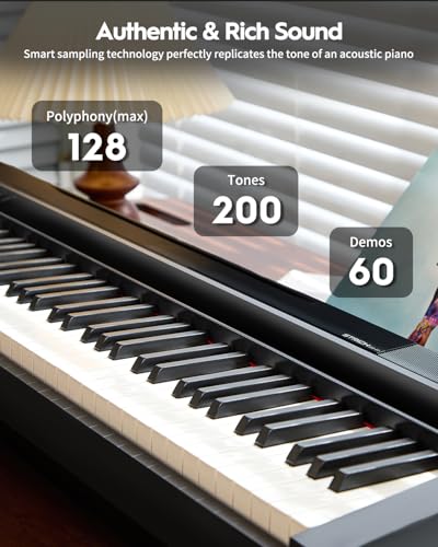 STRICH SDP-P7 connectivity ports showing USB, MIDI, and wireless options