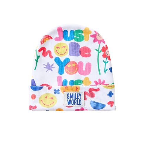 Image of SMILEYWORLD Beanie Hat for Kids Boys and Girls 3-16Y, Fleece Lined Knit Beanie, Stretchable Cap for Toddler & Youth