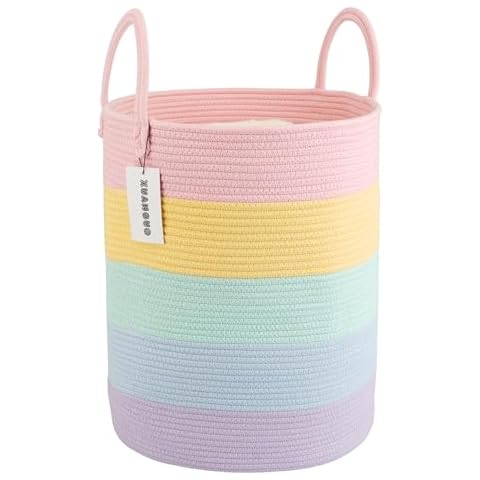 XUANGUO Rainbow Rope Laundry Basket Cover