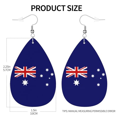 Leather Earrings Dangle Earrings Lightweight Teardrop Earrings for Women3