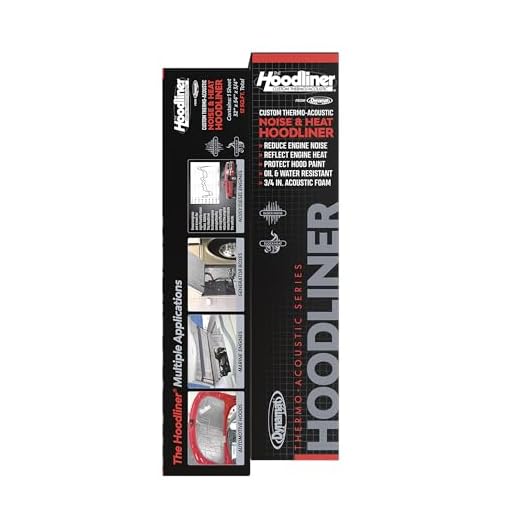 Dynamat 11905 Hoodliner 32" x 54" x 3/4" Thick Self-Adhesive Sound Deadener