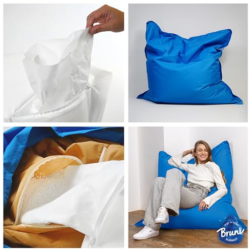 Bruni FILLcloud 140 l lebensmittelechte EPS-Perlen im innovativen Beutel mit Stutzen - Sitzsack-Nachfüllpack aus Deutschland, nachhaltig… – Ansicht 6