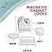 Magnetic Child Safety Cabinet Locks - 20 Lock + 3 Key for Baby Proofing Cabinets, Drawers and Locking Cupboard, Easy Install for Toddler and Childproof with Adhesive Latch, No Tools or Drill