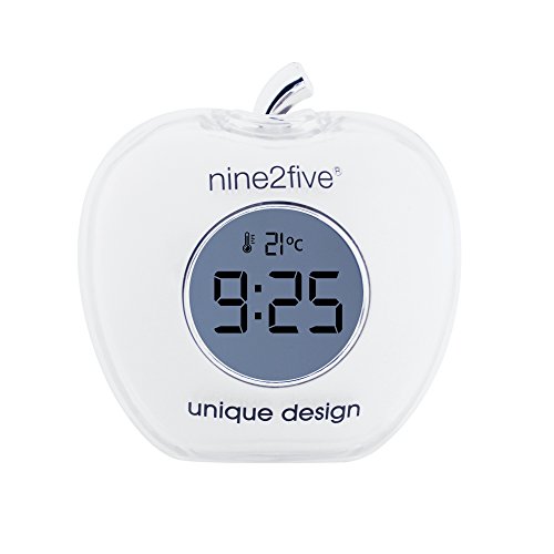La Mejor Recopilación de Reloj Nine2five los 5 más buscados. 45 Nine2Five DAPP01BL Temporizador para Cocina, Tamaño Mediano, Color Blanco
