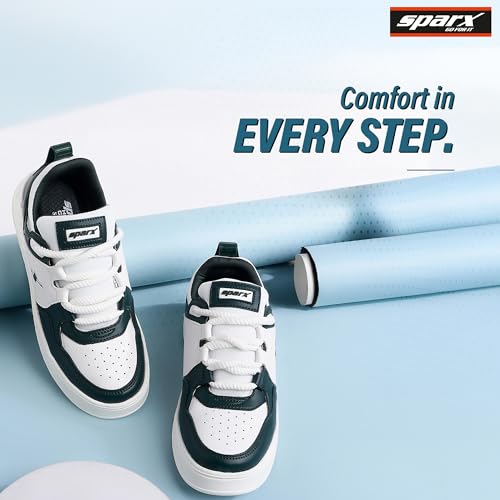 Image of SPARX Casual Sneakers for Men - Trendy Lace-Up Shoes with Soft Cushioning, Lightweight Comfort, Durable Sole & Everyday Fashion Wear