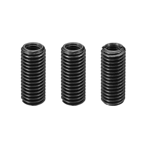 PATIKIL Grade 8.8 Carbon Steel Threaded Repair Insert Nut, 3pcs M8x1.25 Female to M12x1.75 Male Screw Sleeve Inserts Reducing Adapter Reducer 30mm