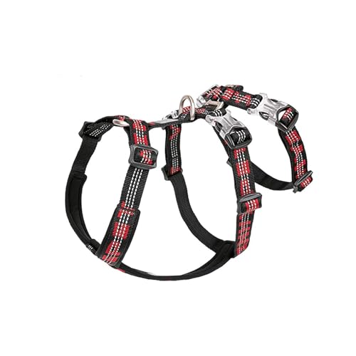 Chai's Choice Dog No Pull Harness Medium (Black & Red) | Comfortable &...