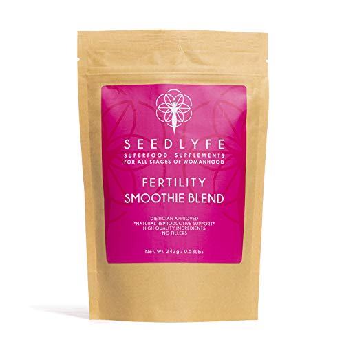 Seedlyfe Fertility Supplement for Women & Men  Fertility Smoothie Blend  Conceive Easy & Get Pregnant Fast - CoQ10, Maca, Vitex + 10 Superfoods - 30 Servings, 242 Grams