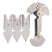 4 pcs 50 Degree Inch and 60 Degree Metric System Screw Thread Pitch Cutting Gauge Tool Set