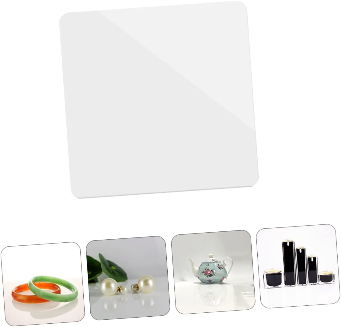 Reflective Plate Photography Mirror Photo Props Acrylic Mirror Backdrop 40x40cm Photo Accessory