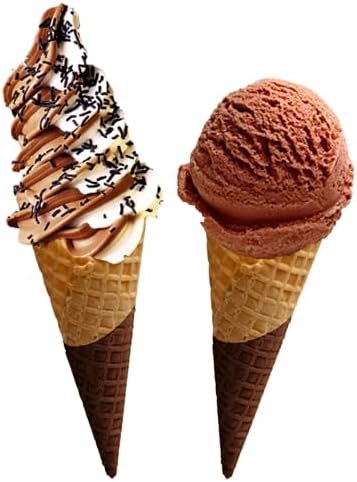 AussieBlends Waffle Ice Cream Cones Bulk For Soft Serve, Gelato, and Scooped ...