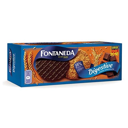 Fontaneda Digestive Galletas con Avena y Chocolate Negro, 250 g